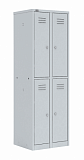 Шкаф металлический для одежды четырехсекционный  ШРМ-24 фото